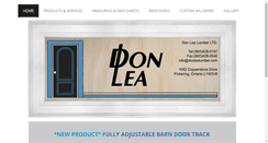 Desktop Screenshot of donlealumber.com